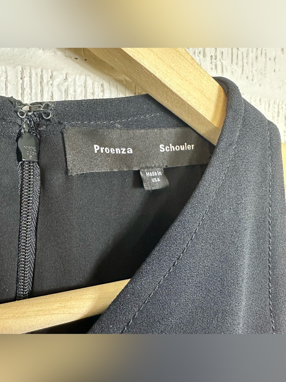 Proenza Schouler Womens Sleeveless Belted Dress Black Apron Size 8 - Picture 2 of 12